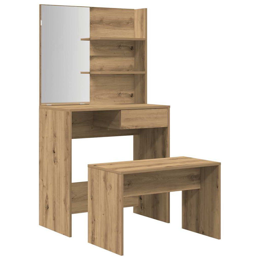Kaptafelset Bewerkt Hout Artisanaal Eiken artisanaal eikenkleurig