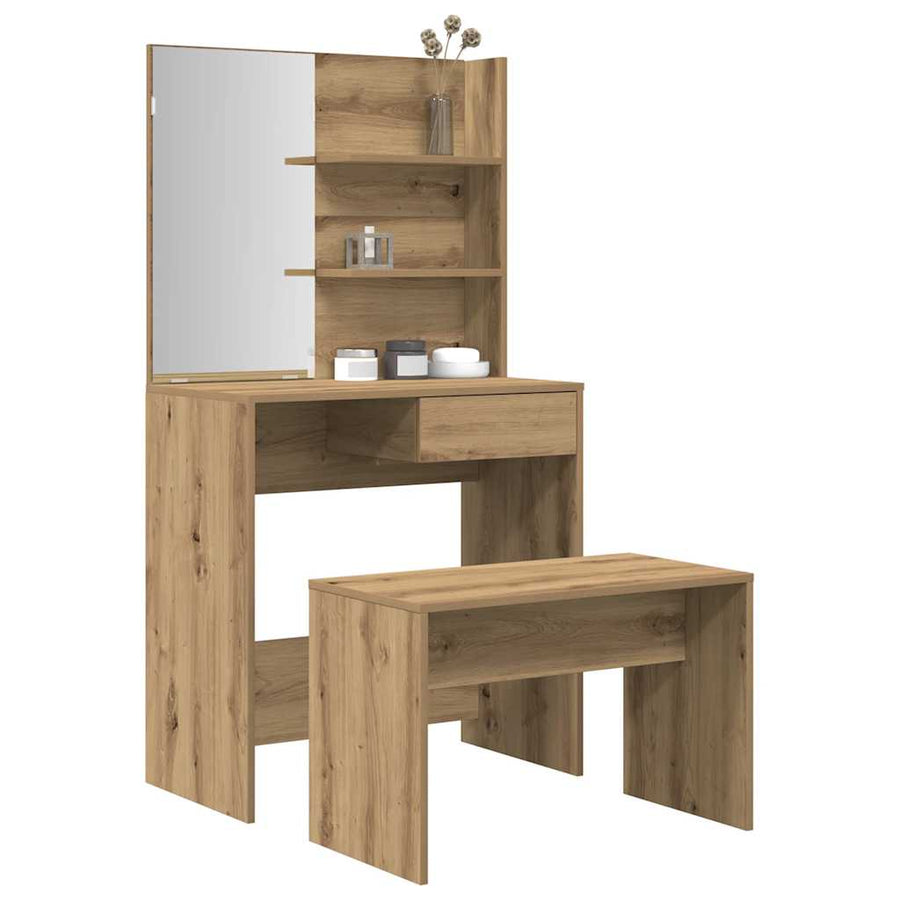 Kaptafelset Bewerkt Hout Artisanaal Eiken artisanaal eikenkleurig