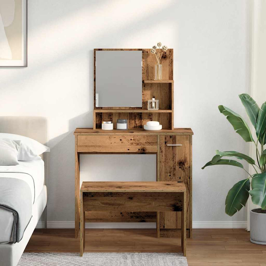 Kaptafelset bewerkt hout oud houtkleurig