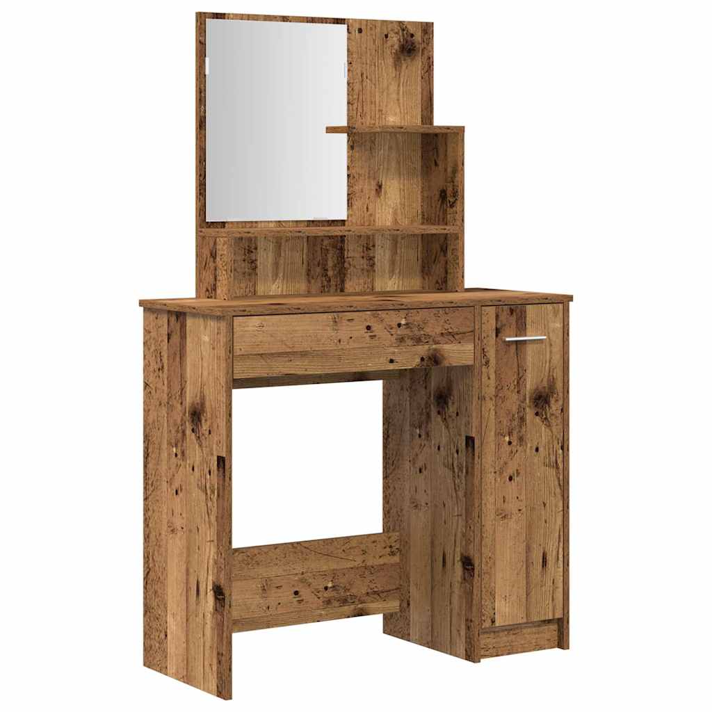 Kaptafelset bewerkt hout oud houtkleurig