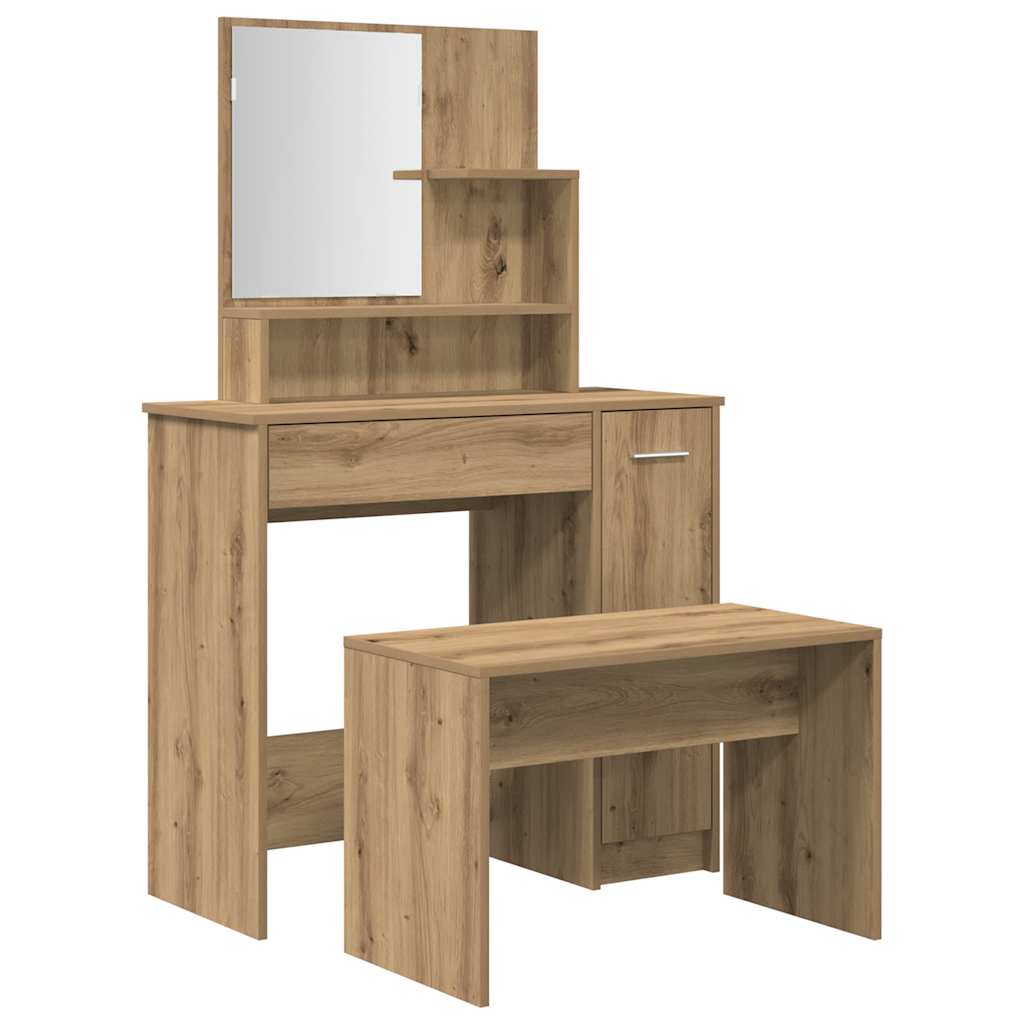 Kaptafelset Bewerkt Hout Artisanaal Eiken artisanaal eikenkleurig