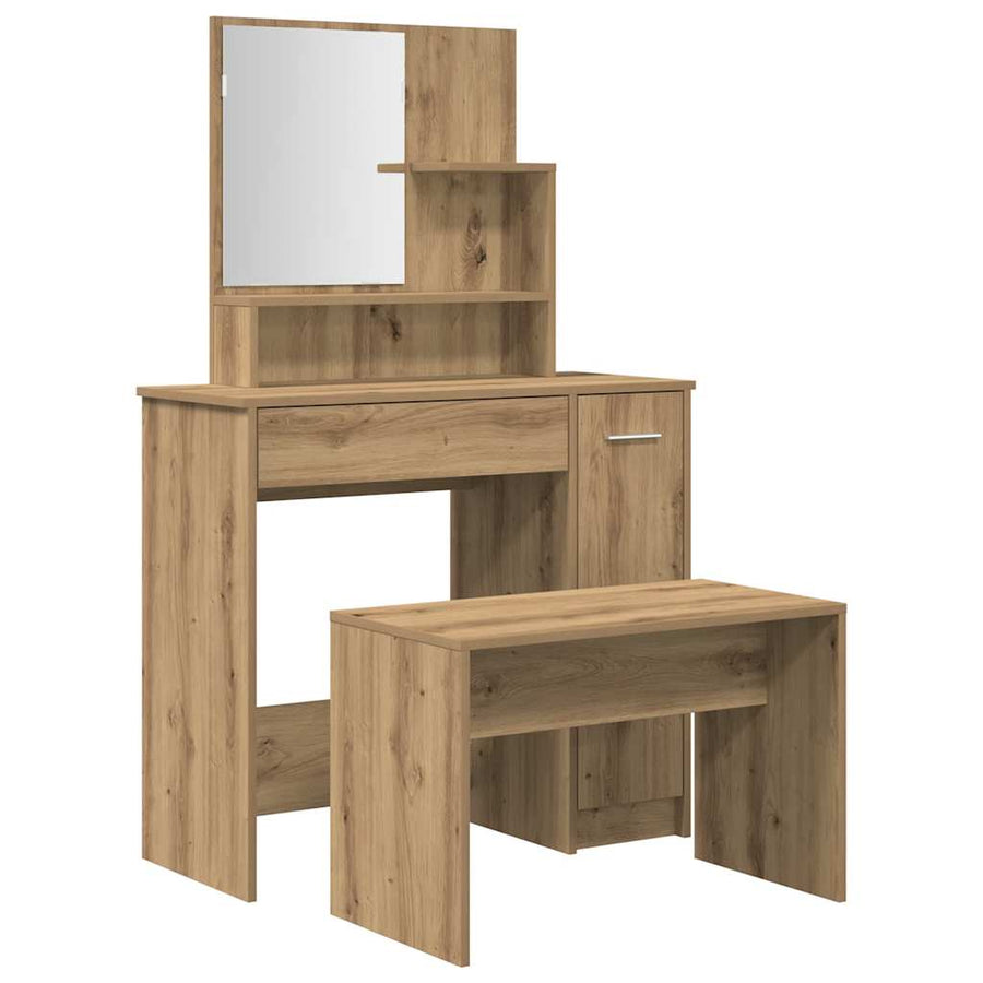 Kaptafelset Bewerkt Hout Artisanaal Eiken artisanaal eikenkleurig