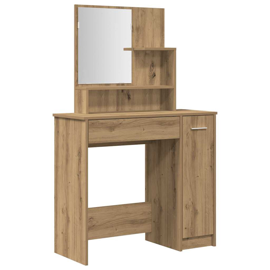 Kaptafelset Bewerkt Hout Artisanaal Eiken artisanaal eikenkleurig