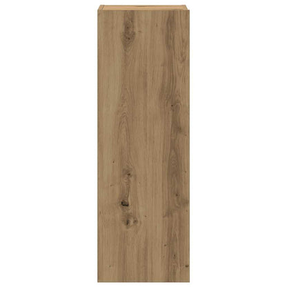 5-delig Tv-meubelset wandmontage bewerkt hout artisanaal eiken
