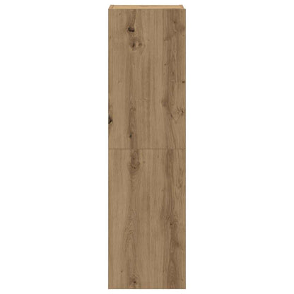 3-delig Tv-meubelset wandmontage bewerkt hout artisanaal eiken