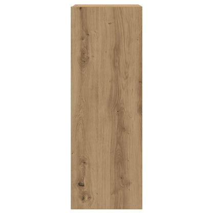 5-Delig Tv-Meubelset Wandmontage Bewerkt Hout Artisanaal Eiken