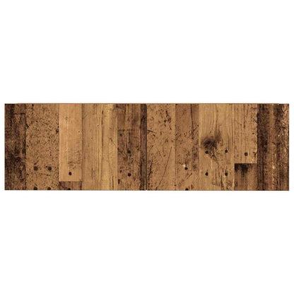 7-delig Tv-meubelset wandmontage bewerkt hout oud houtkleurig