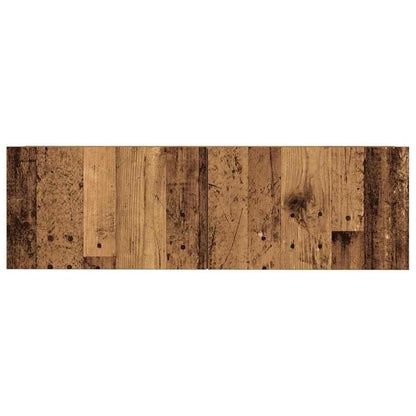 7-delig Tv-meubelset wandmontage bewerkt hout oud houtkleurig