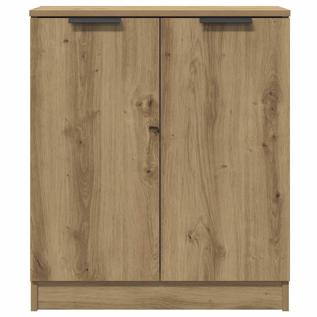 Dressoirs 3 st 60x30x70 cm bewerkt hout artisanaal eikenkleurig