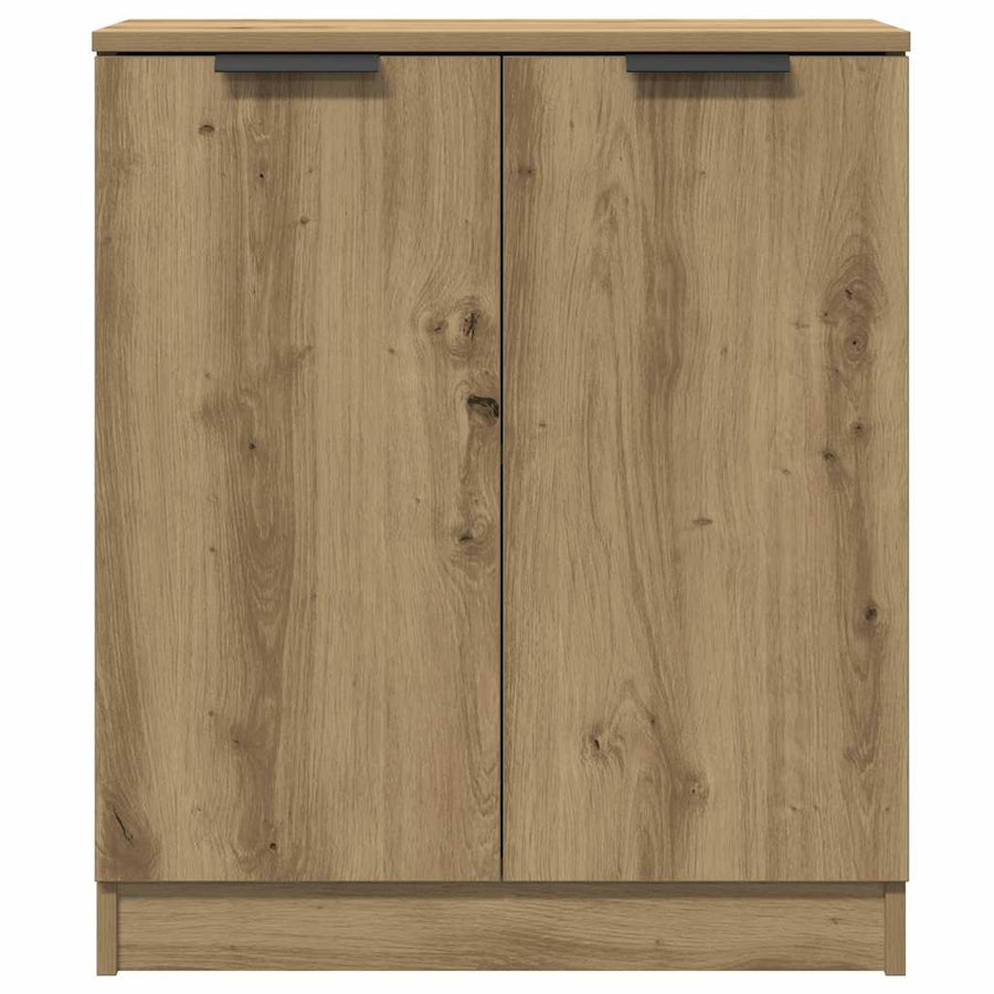 Dressoirs 3 st 60x30x70 cm bewerkt hout artisanaal eikenkleurig
