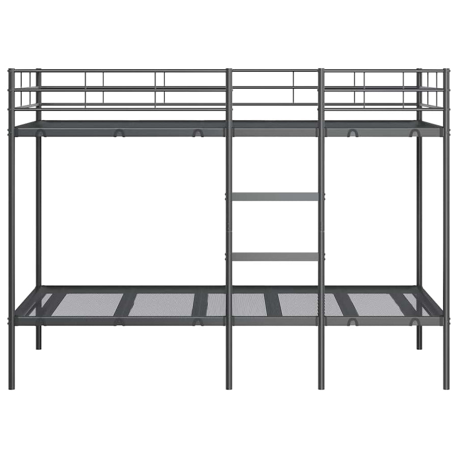 Stapelbed Zonder Matras Staal 90 x 190 cm Zwart