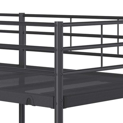 Stapelbed Zonder Matras Staal 90 x 190 cm Zwart