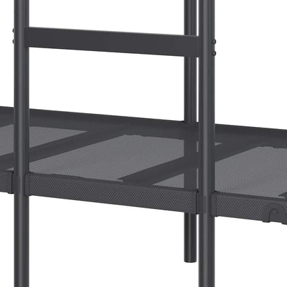 Stapelbed Zonder Matras Staal 100 x 190 cm Zwart