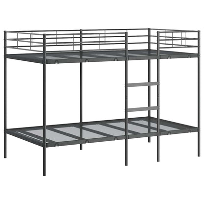Stapelbed Zonder Matras Staal 100 x 200 cm Zwart