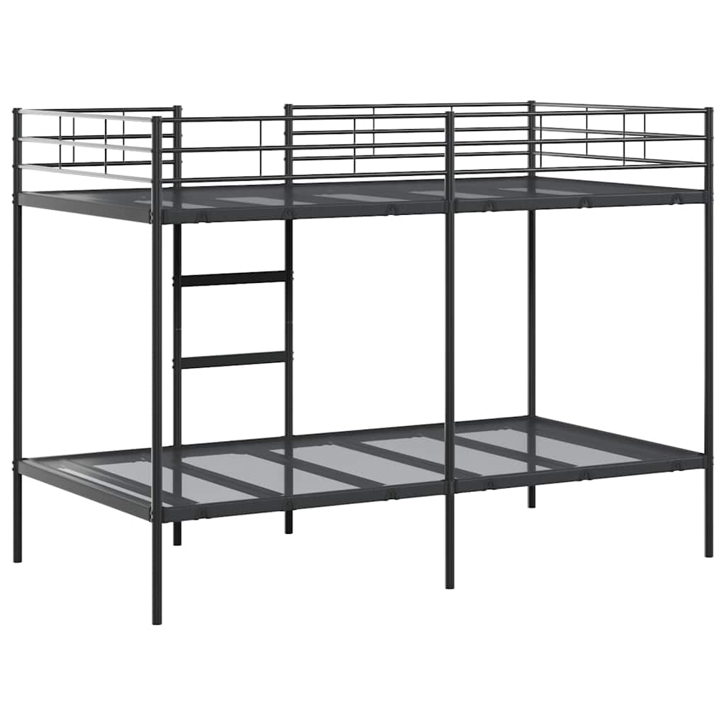 Stapelbed Zonder Matras Staal 100 x 200 cm Zwart