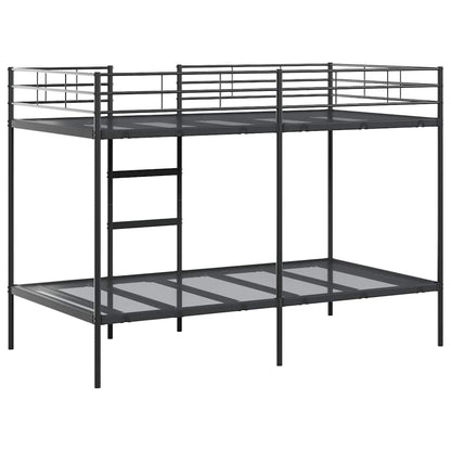Stapelbed Zonder Matras Staal 100 x 200 cm Zwart