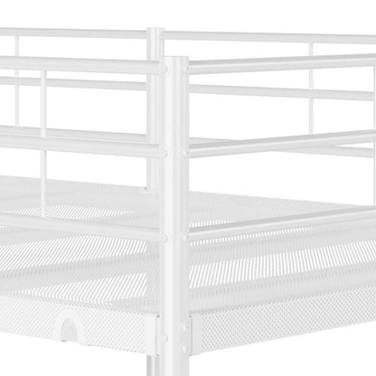 Stapelbed Zonder Matras Staal 75 x 190 cm Wit