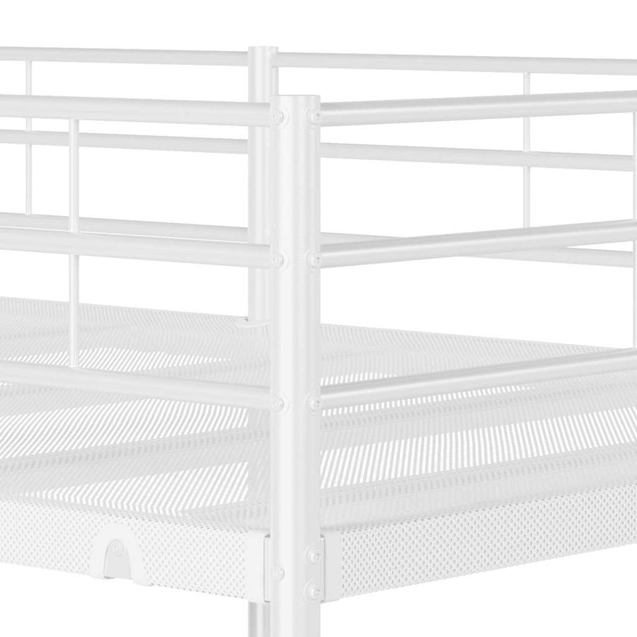 Stapelbed Zonder Matras Staal 75 x 190 cm Wit