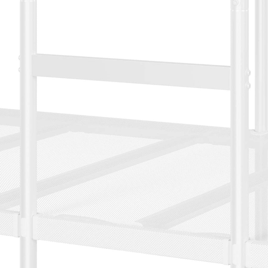 Stapelbed Zonder Matras Staal 75 x 190 cm Wit