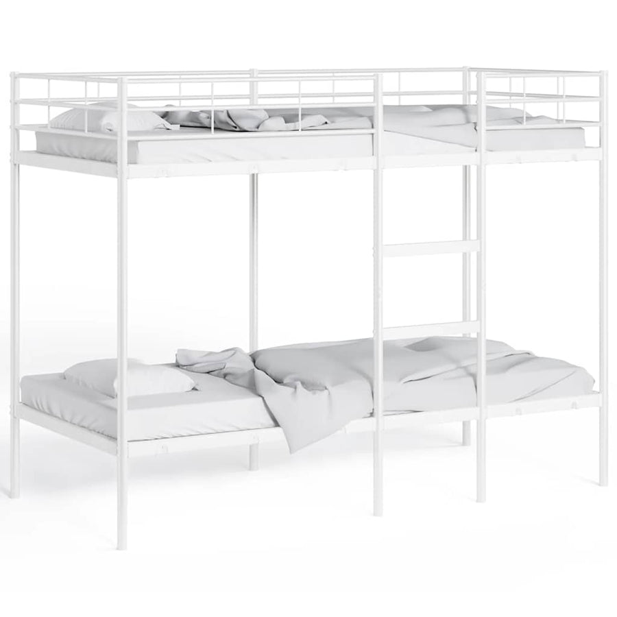 Stapelbed Zonder Matras Staal 80 x 200 cm Wit