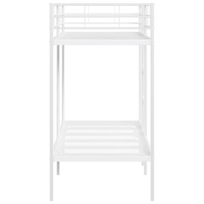 Stapelbed Zonder Matras Staal 80 x 200 cm Wit