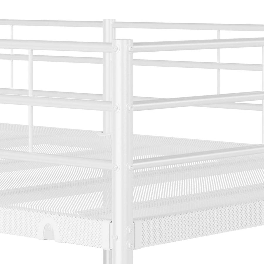 Stapelbed Zonder Matras Staal 90 x 200 cm Wit