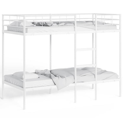 Stapelbed Zonder Matras Staal 100 x 190 cm Wit