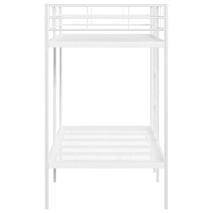 Stapelbed Zonder Matras Staal 100 x 190 cm Wit