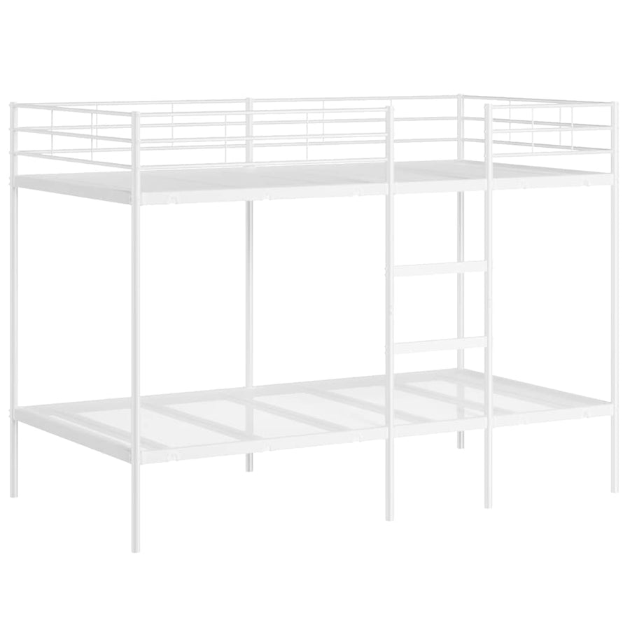 Stapelbed Zonder Matras Staal 100 x 200 cm Wit