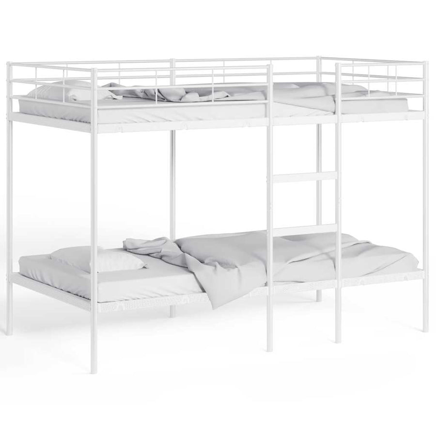 Stapelbed Zonder Matras Staal 100 x 200 cm Wit