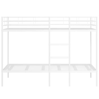 Stapelbed Zonder Matras Staal 100 x 200 cm Wit