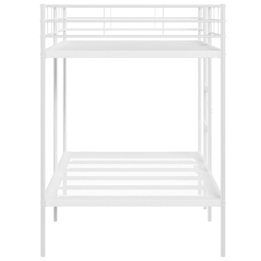 Stapelbed Zonder Matras Staal 100 x 200 cm Wit