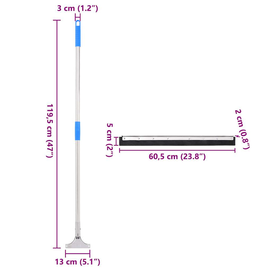 Vloertrekkers 5 st 60,5x119,5 cm staal en rubber