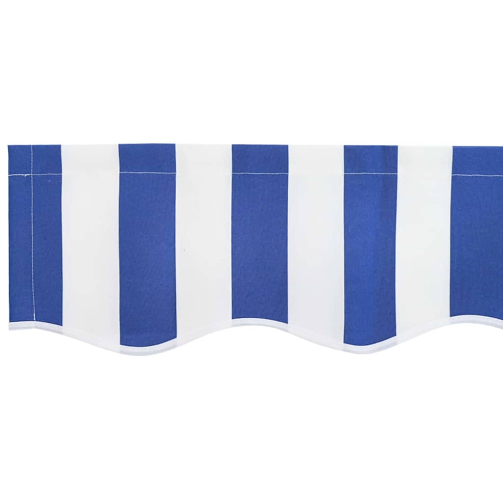 Vervangingsdoek voor zonnescherm Blauw en Wit 380 x 195 cm