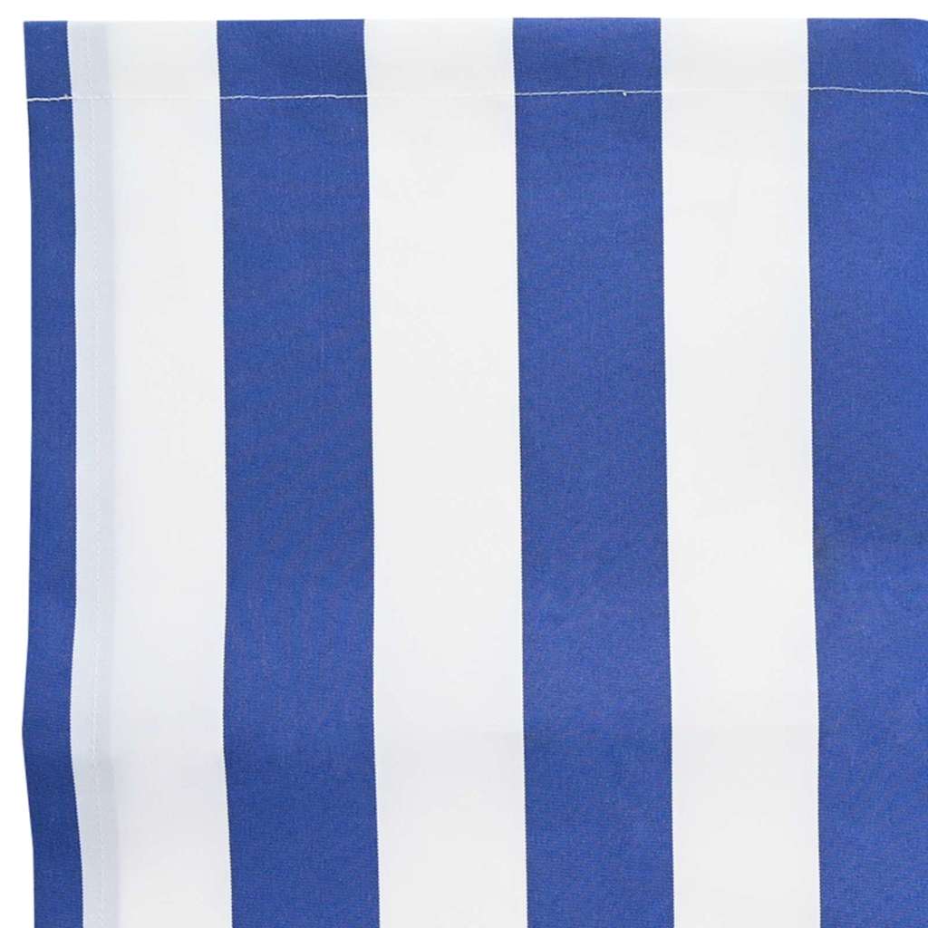 Vervangingsdoek voor zonnescherm Blauw en Wit 380 x 195 cm