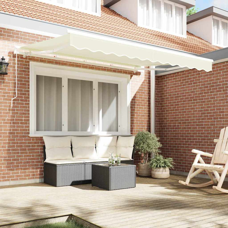 Vervangingsdoek voor zonnescherm Crème 330 x 195 cm Polyester