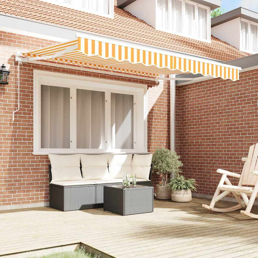 Vervangingsdoek voor zonnescherm Geel en wit 250 x 200 cm