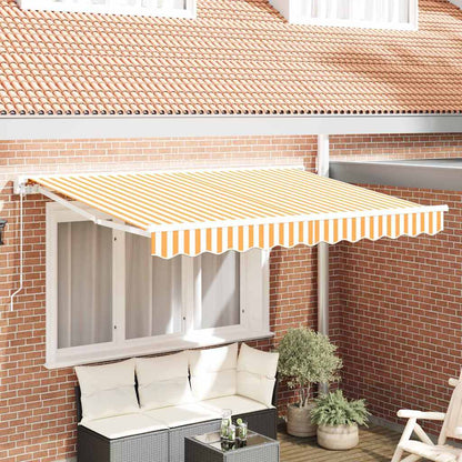 Vervangingsdoek voor zonnescherm Geel en wit 300 x 200 cm