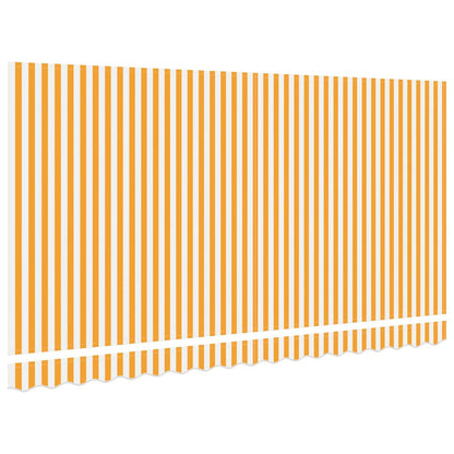 Vervangingsdoek voor zonnescherm Geel en Wit 380 x 195 cm