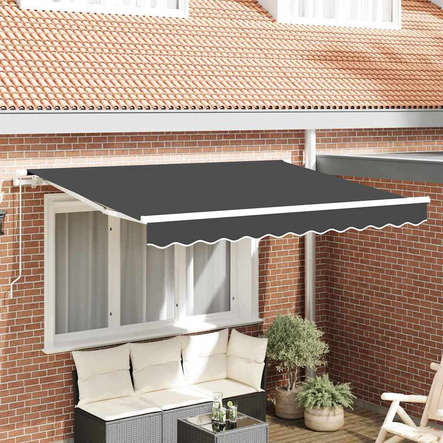Vervangingsdoek voor zonnescherm Antraciet 250 x 200 cm Canvas