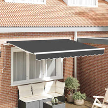 Vervangingsdoek voor zonnescherm Antraciet 350 x 200 cm Canvas