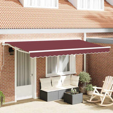 Vervangingsdoek voor zonnescherm Bordeauxrood 380 x 195 cm