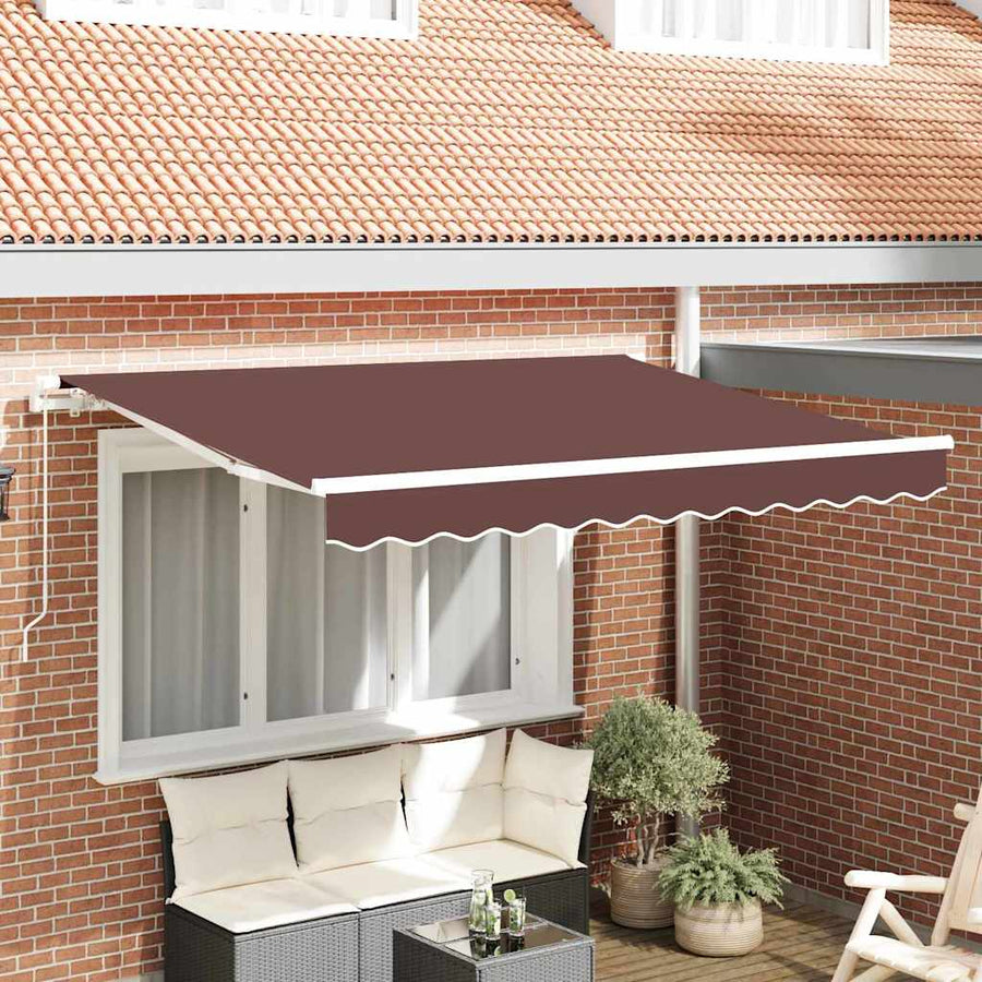 Vervangingsdoek voor zonnescherm Bruin 330 x 195 cm Polyester