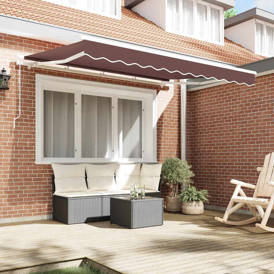 Vervangingsdoek voor zonnescherm Bruin 330 x 195 cm Polyester