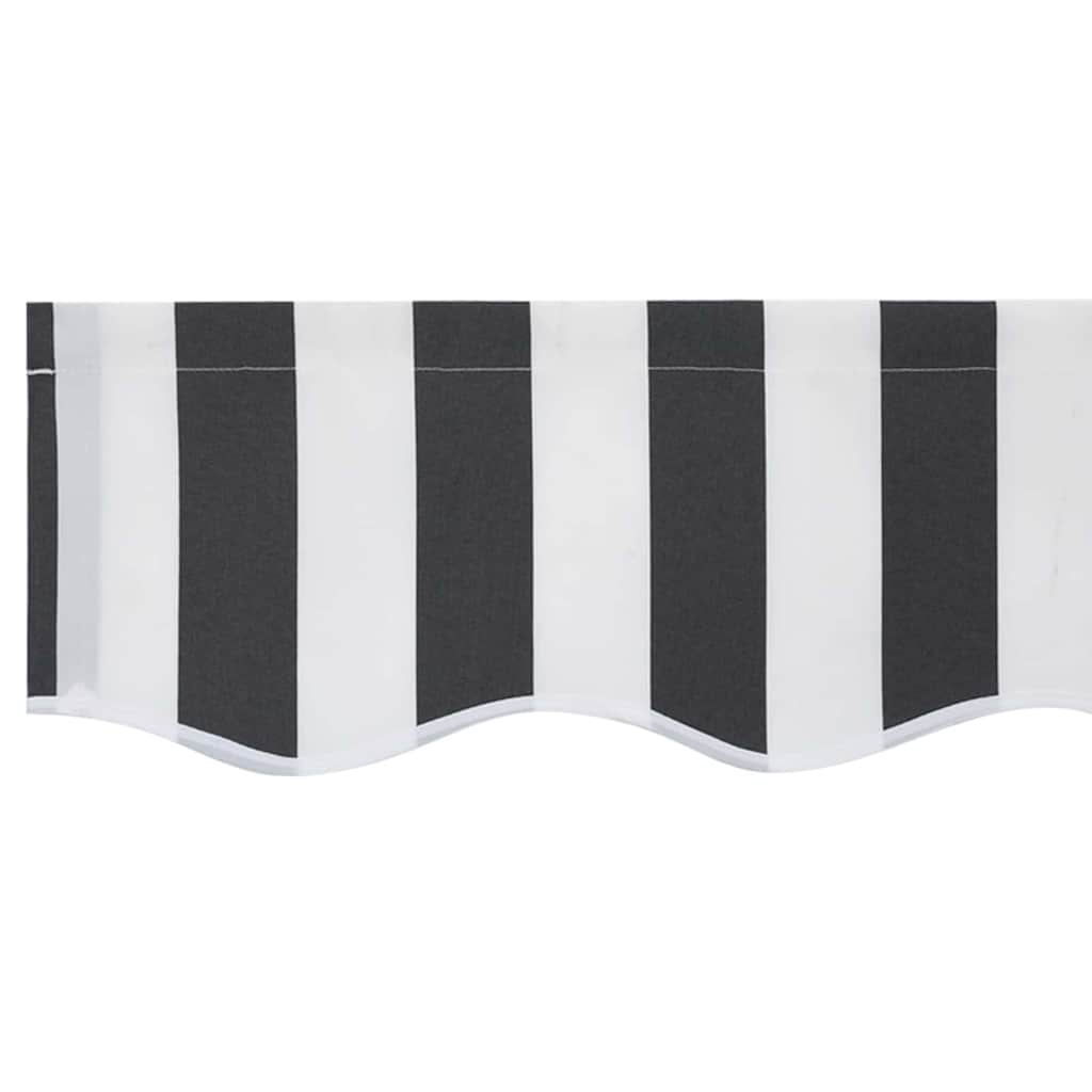 Vervangingsdoek voor zonnescherm Antraciet en Wit 330 x 195 cm