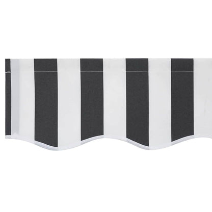 Vervangingsdoek voor zonnescherm Antraciet en Wit 330 x 195 cm