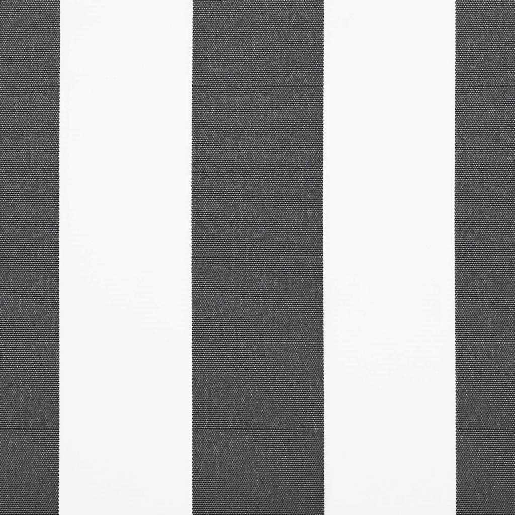Vervangingsdoek voor zonnescherm Antraciet en Wit 330 x 195 cm