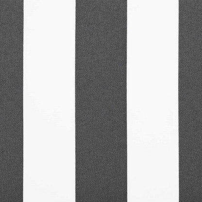 Vervangingsdoek voor zonnescherm Antraciet en Wit 330 x 195 cm