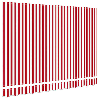 Vervangingsdoek voor zonnescherm Rood en Wit 2,5 x 2 m