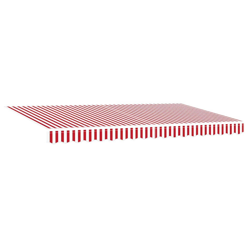Vervangingsdoek voor zonnescherm Rood en Wit 380 x 195 cm